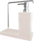 Миниатюра изображения товара Дозатор моющего средства с подставкой для губки Primanova Luna M-E56-09 (бежевый)