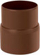 Миниатюра изображения товара Муфта водосточная Альта-профиль Стандарт ПВХ У (коричневый)