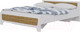 Миниатюра изображения товара Каркас кровати Горизонт Мебель Милана (белый/сосна гранд)
