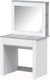 Миниатюра изображения товара Туалетный столик Интерлиния Quartz QZ-СТ1 (белый платинум/бетон)
