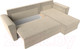 Миниатюра изображения товара Диван угловой Лига Диванов Амстердам Лайт правый (микровельвет бежевый)