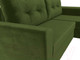 Миниатюра изображения товара Диван угловой Лига Диванов Амстердам Лайт правый (микровельвет зеленый)
