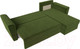 Миниатюра изображения товара Диван угловой Лига Диванов Амстердам Лайт правый (микровельвет зеленый)
