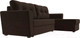 Миниатюра изображения товара Диван угловой Лига Диванов Амстердам Лайт правый (микровельвет коричневый)