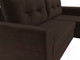 Миниатюра изображения товара Диван угловой Лига Диванов Амстердам Лайт правый (микровельвет коричневый)