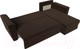 Миниатюра изображения товара Диван угловой Лига Диванов Амстердам Лайт правый (микровельвет коричневый)