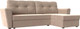 Миниатюра изображения товара Диван угловой Лига Диванов Амстердам Лайт правый (велюр бежевый)