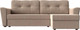 Миниатюра изображения товара Диван угловой Лига Диванов Амстердам Лайт правый (велюр бежевый)