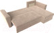 Миниатюра изображения товара Диван угловой Лига Диванов Амстердам Лайт правый (велюр бежевый)