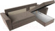 Миниатюра изображения товара Диван угловой Лига Диванов Амстердам Лайт правый (велюр коричневый)