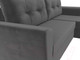 Миниатюра изображения товара Диван угловой Лига Диванов Амстердам Лайт правый (велюр серый)