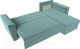 Миниатюра изображения товара Диван угловой Лига Диванов Амстердам Лайт правый (велюр бирюзовый)