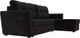 Миниатюра изображения товара Диван угловой Лига Диванов Амстердам Лайт правый (велюр черный)