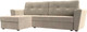Миниатюра изображения товара Диван угловой Лига Диванов Амстердам Лайт левый (микровельвет бежевый)