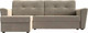 Миниатюра изображения товара Диван угловой Лига Диванов Амстердам Лайт левый (микровельвет бежевый)