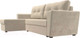 Миниатюра изображения товара Диван угловой Лига Диванов Амстердам Лайт левый (микровельвет бежевый)