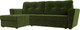 Миниатюра изображения товара Диван угловой Лига Диванов Амстердам Лайт левый (микровельвет зеленый)