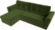 Миниатюра изображения товара Диван угловой Лига Диванов Амстердам Лайт левый (микровельвет зеленый)