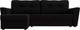 Миниатюра изображения товара Диван угловой Лига Диванов Амстердам Лайт левый (микровельвет черный)