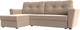 Миниатюра изображения товара Диван угловой Лига Диванов Амстердам Лайт левый (велюр бежевый)
