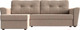 Миниатюра изображения товара Диван угловой Лига Диванов Амстердам Лайт левый (велюр бежевый)