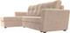 Миниатюра изображения товара Диван угловой Лига Диванов Амстердам Лайт левый (велюр бежевый)