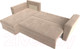 Миниатюра изображения товара Диван угловой Лига Диванов Амстердам Лайт левый (велюр бежевый)