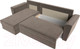 Миниатюра изображения товара Диван угловой Лига Диванов Амстердам Лайт левый (велюр коричневый)