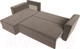 Миниатюра изображения товара Диван угловой Лига Диванов Амстердам Лайт левый (велюр коричневый)