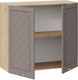 Миниатюра изображения товара Шкаф навесной для кухни ТриЯ Бьянка 1В8 (дуб крафт золотой/дуб серый)