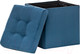 Миниатюра изображения товара Пуф Импэкс Leset Куба складной квадратный (велюр V 54 синий)