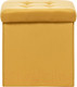 Миниатюра изображения товара Пуф Импэкс Leset Куба складной квадратный (велюр V 56 горчичный)