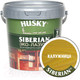 Миниатюра изображения товара Лазурь для древесины Husky Siberian Эко-Лазурь Полуматовая (900мл, калужница/сосна)