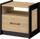 Миниатюра изображения товара Прикроватная тумба Мебель-Неман Стенли МН-037-02 (дуб прованс/черный)