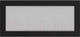 Миниатюра изображения товара Решетка вентиляционная для камина Fire&Wood Прямоугольная 22x45 (черный)