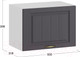 Миниатюра изображения товара Шкаф под вытяжку ТриЯ Лина 1В5Г (белый/графит)