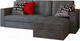 Миниатюра изображения товара Диван угловой Асмана Фаворит без бара (кватро 02/венге)