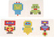 Миниатюра изображения товара Развивающая игра Bondibon Термомозаика 2D Роботы / ВВ5569