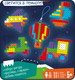 Миниатюра изображения товара Развивающая игра Bondibon Термомозаика неоновая. Светится в темноте Транспорт / ВВ5567