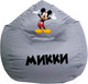 Миниатюра изображения товара Бескаркасное кресло Devi Bag Груша XL П-39 (серый/микки маус)