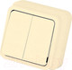 Миниатюра изображения товара Выключатель Gunsan Misya 32051200-100103 (кремовый)