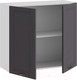 Миниатюра изображения товара Шкаф навесной для кухни ТриЯ Лина 1В8 (белый/графит)