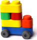 Миниатюра изображения товара Конструктор Десятое королевство Мягкие кирпичики Plus. Веселый транспорт / 04031