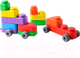Миниатюра изображения товара Конструктор Десятое королевство Мягкие кирпичики Plus. Веселый транспорт / 04031