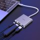Миниатюра изображения товара USB-хаб Hoco HB14 (серебристый)