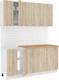 Миниатюра изображения товара Кухонный гарнитур Кортекс-мебель Корнелия Лира-лайт 1.7м (дуб сонома/дуб бунратти)