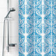 Миниатюра изображения товара Шторка-занавеска для ванны V-line Барокко 180x180 (голубой)