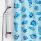Миниатюра изображения товара Шторка-занавеска для ванны V-line Посейдон 180x180 (голубой)