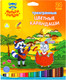 Миниатюра изображения товара Набор цветных карандашей Мульти-пульти Енот в Испании / CP_10758 (24 цвета)