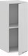 Миниатюра изображения товара Шкаф навесной для кухни ТриЯ Весна 1В3 (белый/белый глянец)